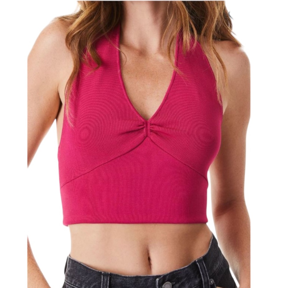 Alice + Olivia Saira Halter Neck Top